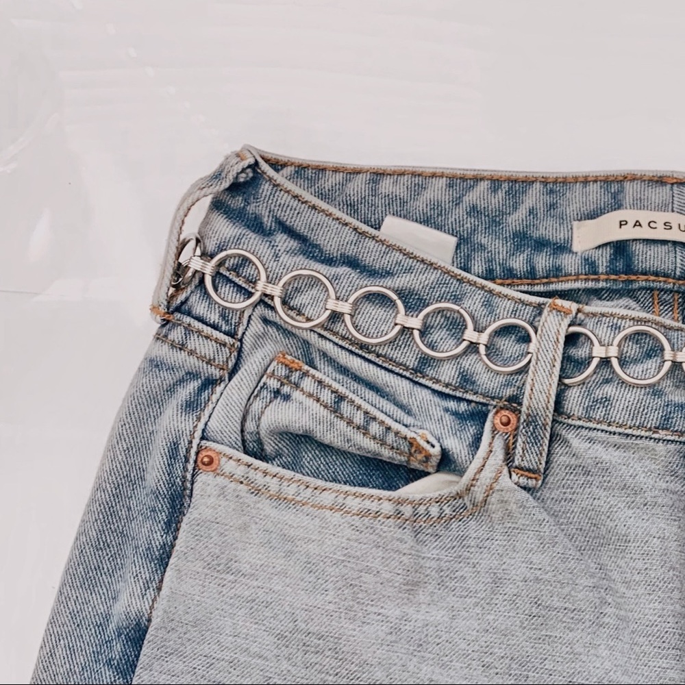 brandy silver chain belt